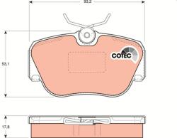 TRW Set placute frana, frana disc TRW GDB817 - fixbox