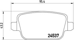 BREMBO Set placute frana BREMBO P 44 017 (P 44 017)