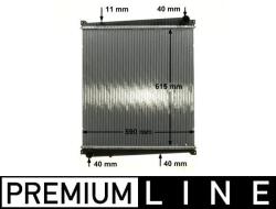 MAHLE Radiator, racire motor MAHLE CR 818 000P (CR 818 000P)