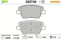 VALEO Set placute frana VALEO 302740 (302740)