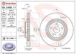 BREMBO Disc frana BREMBO 09. C499.11 (09.C499.11)