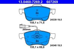 ATE Set placute frana ATE 13.0460-7269.2 (13.0460-7269.2)