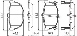 Bosch Set placute frana BOSCH 0 986 424 418 (0 986 424 418)