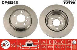 TRW Disc frana TRW DF4854S (DF4854S)