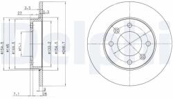 DELPHI Disc frana DELPHI BG3653 (BG3653) - fixbox