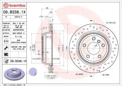 BREMBO Disc frana BREMBO 09. B338.1X - fixbox