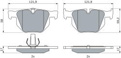 Bosch Set placute frana BOSCH 0 986 424 766 (0 986 424 766)