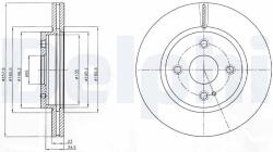 DELPHI Disc frana DELPHI BG4254C (BG4254C) - fixbox
