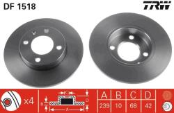TRW Disc frana TRW DF1518 (DF1518) - fixbox