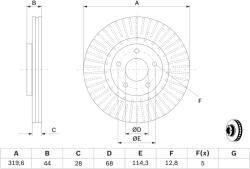 Bosch Disc frana BOSCH 0 986 479 679 (0 986 479 679) - fixbox