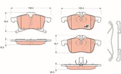 TRW Set placute frana TRW GDB1668 (GDB1668)