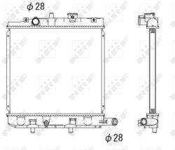 NRF Radiator, racire motor NRF 53291 - fixbox