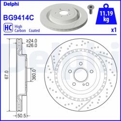 DELPHI Disc frana DELPHI BG9414C (BG9414C) - fixbox