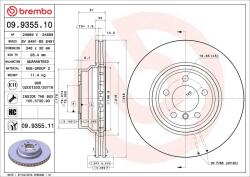 BREMBO Disc frana BREMBO 09.9355. 10 (09.9355.10)