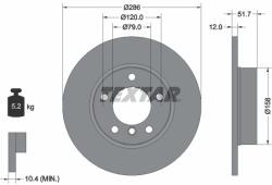 TEXTAR Disc frana TEXTAR 92055503 (92055503)