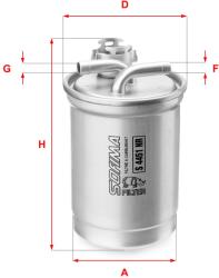 SOFIMA Filtru combustibil SOFIMA S 4451 NR (S 4451 NR) - fixbox