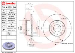 BREMBO Disc frana BREMBO 09. A235.20 (09.A235.20) - fixbox