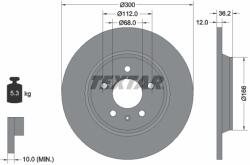 TEXTAR Disc frana TEXTAR 92160103 (92160103)