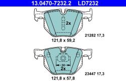 ATE Set placute frana ATE 13.0470-7232.2 (13.0470-7232.2)