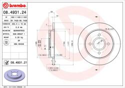 BREMBO Disc frana BREMBO 08.4931. 21 (08.4931.21)