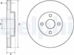 DELPHI Disc frana DELPHI BG3780 (BG3780) - fixbox