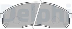 DELPHI Set placute frana DELPHI LP1671 (LP1671)