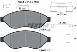 TEXTAR Set placute frana, frana disc TEXTAR 2446902 - fixbox