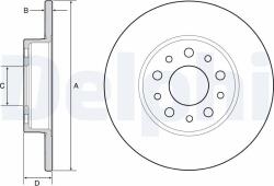 DELPHI Disc frana DELPHI BG4655C (BG4655C) - fixbox