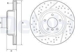 DELPHI Disc frana DELPHI BG9235C (BG9235C) - fixbox