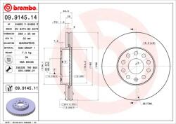BREMBO Disc frana BREMBO 09.9145. 11 (09.9145.11)