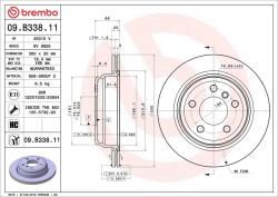 BREMBO Disc frana BREMBO 09. B338.11 (09.B338.11)