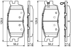 Bosch Set placute frana BOSCH 0 986 494 139 (0 986 494 139)