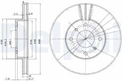 DELPHI Disc frana DELPHI BG3596 (BG3596) - fixbox
