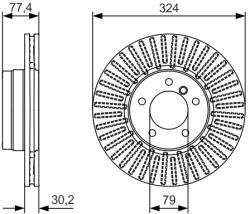 Bosch Disc frana BOSCH 0 986 479 D39 (0 986 479 D39) - fixbox