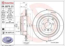 BREMBO Disc frana BREMBO 09.9373. 21 (09.9373.21)
