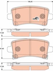 TRW Set placute frana TRW GDB1784 (GDB1784)