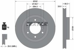 TEXTAR Disc frana TEXTAR 92167203 - fixbox