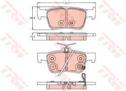 TRW Set placute frana TRW GDB2252 (GDB2252)
