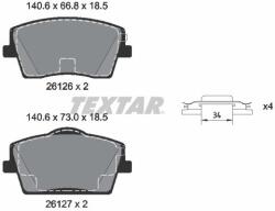 TEXTAR Set placute frana TEXTAR 2612601 (2612601) - fixbox