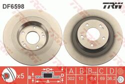 TRW Disc frana TRW DF6598 (DF6598) - fixbox