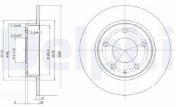 DELPHI Disc frana DELPHI BG2806 (BG2806) - fixbox