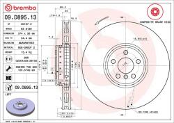 BREMBO Disc frana BREMBO 09. D895.13 (09.D895.13)