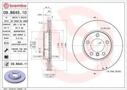 BREMBO Disc frana BREMBO 09. B645.11 (09.B645.11)