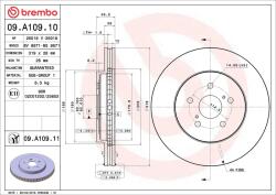 BREMBO Disc frana BREMBO 09. A109.11 (09.A109.11)