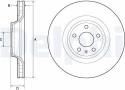 DELPHI Disc frana DELPHI BG9955 (BG9955) - fixbox