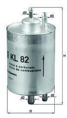MAHLE Filtru combustibil MAHLE KL 82 (KL 82) - fixbox