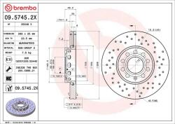 BREMBO Disc frana BREMBO 09.5745. 2X (09.5745.2X)