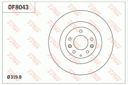 TRW Disc frana TRW DF8043 - fixbox