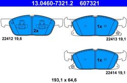 ATE Set placute frana ATE 13.0460-7321.2 (13.0460-7321.2) - fixbox