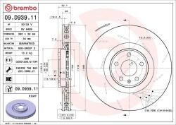 BREMBO Disc frana BREMBO 09. D939.11 (09.D939.11)